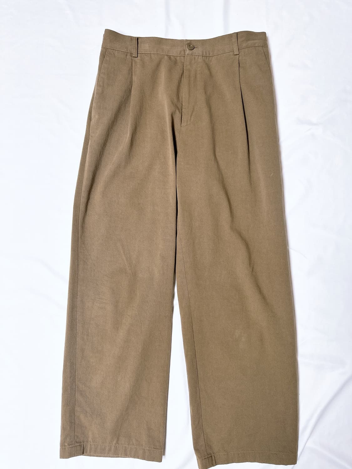 마인드 브리지 코튼 와이드 원턱 밴딩 팬츠  34 상품이미지6