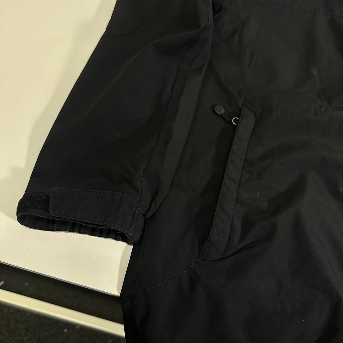 90-95 M 노스페이스 블랙 기본로고 바막자켓 상품이미지2