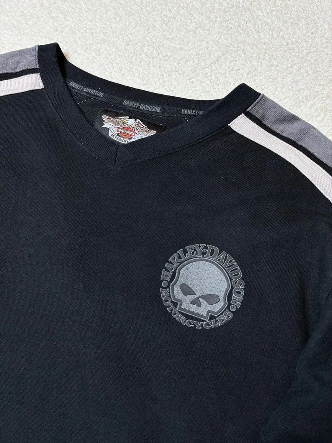 할리데이비슨 00's 스컬 스펠아웃 롱 슬리브 PN6383 상품이미지6