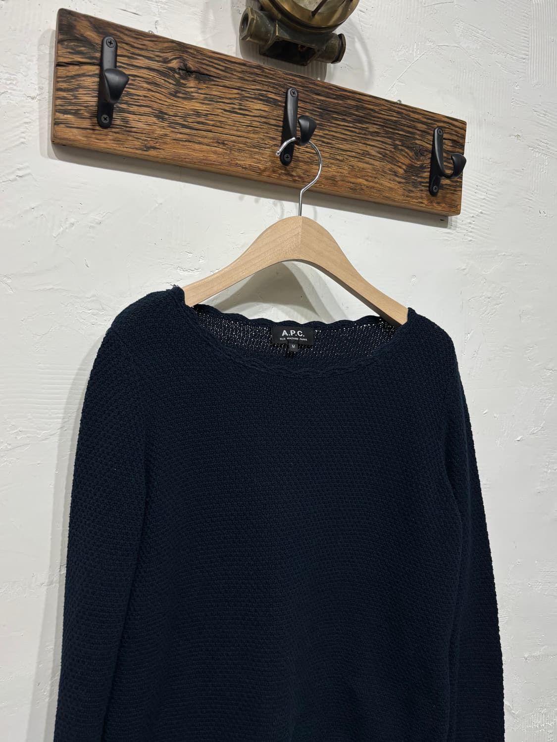 A.P.C 아페쎄 프릴 네이비컬러 코튼 니트 상품이미지4