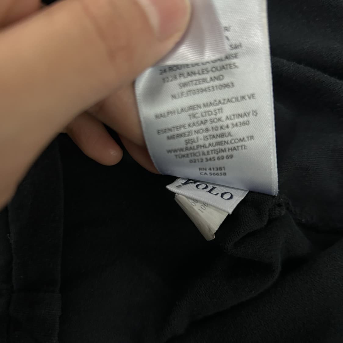 폴로 랄프로렌 블랙 반팔 티셔츠 m 상품이미지5