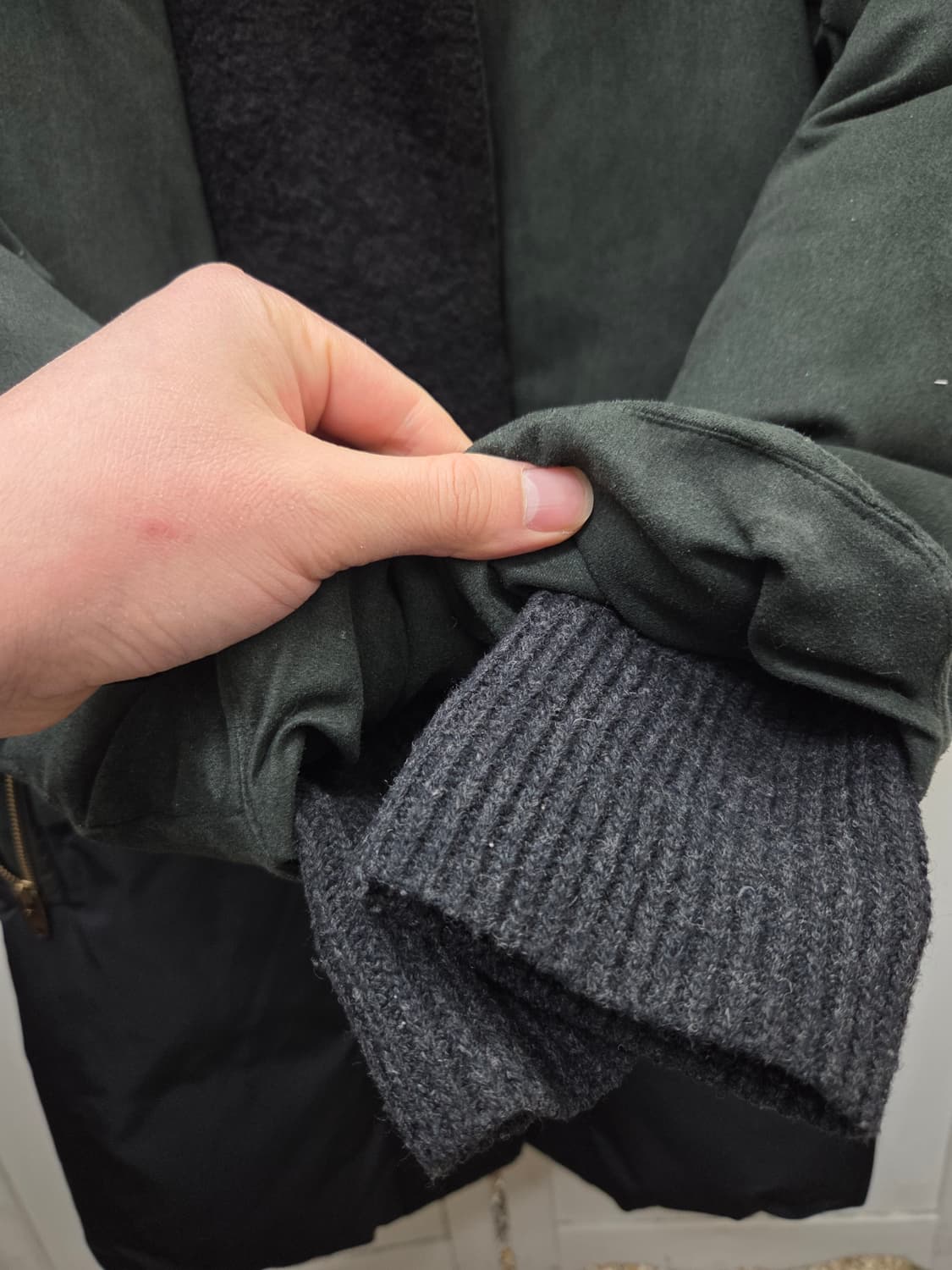 시스템 덕다운 패딩 코트 상품이미지4