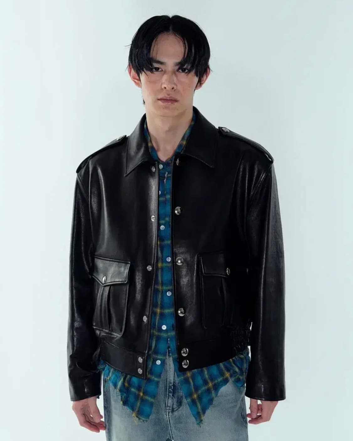 [L] 노이스 로버트 램스킨 레더 가죽 자켓 상품이미지10