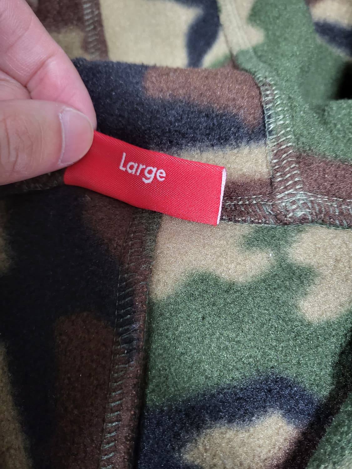 슈프림 폴라텍 하프집업 카모후리스 상품이미지3