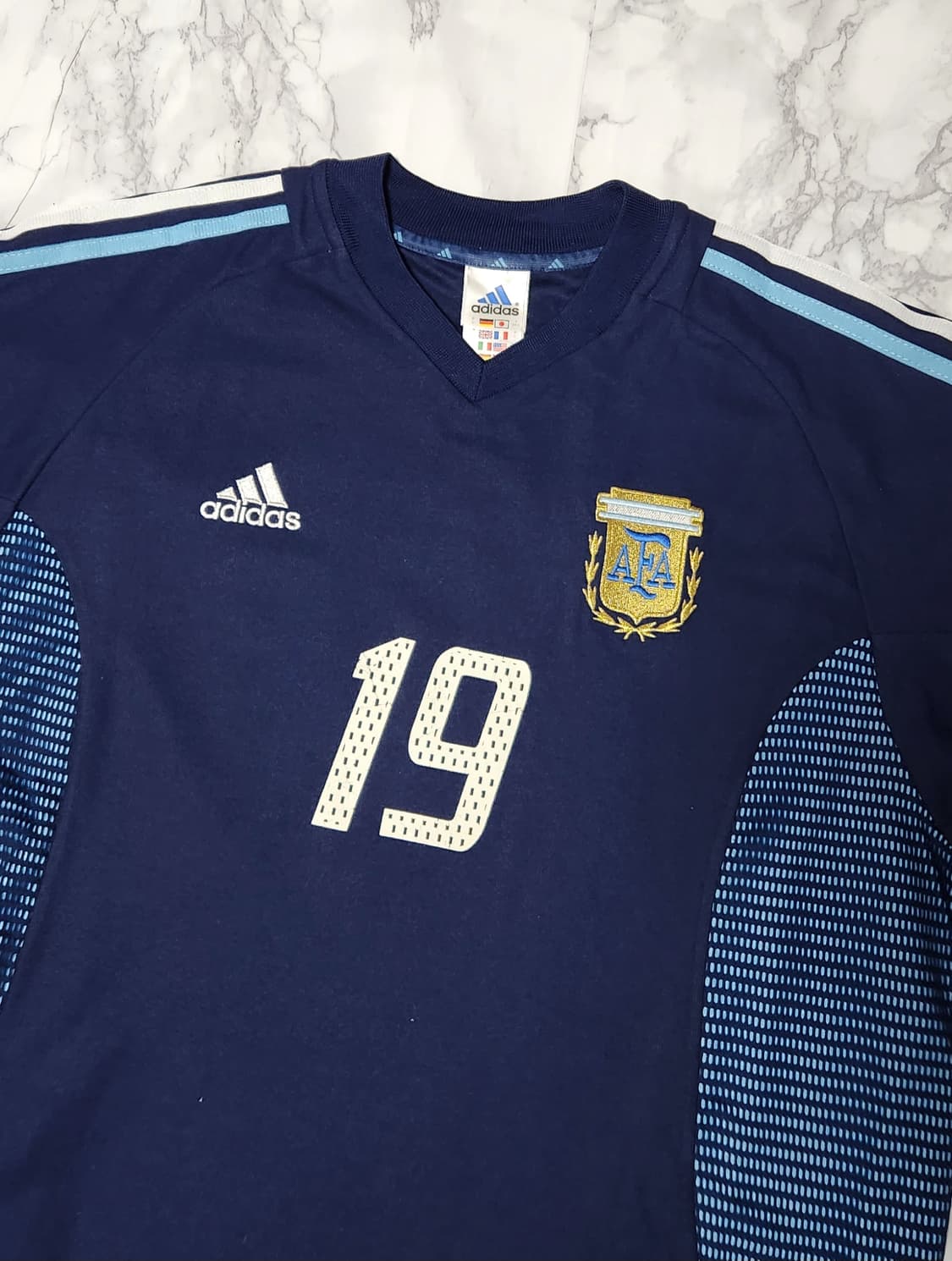 02-03 아디다스 아르헨티나 어웨이 유니폼 반팔No.19 CRESPO 상품이미지5
