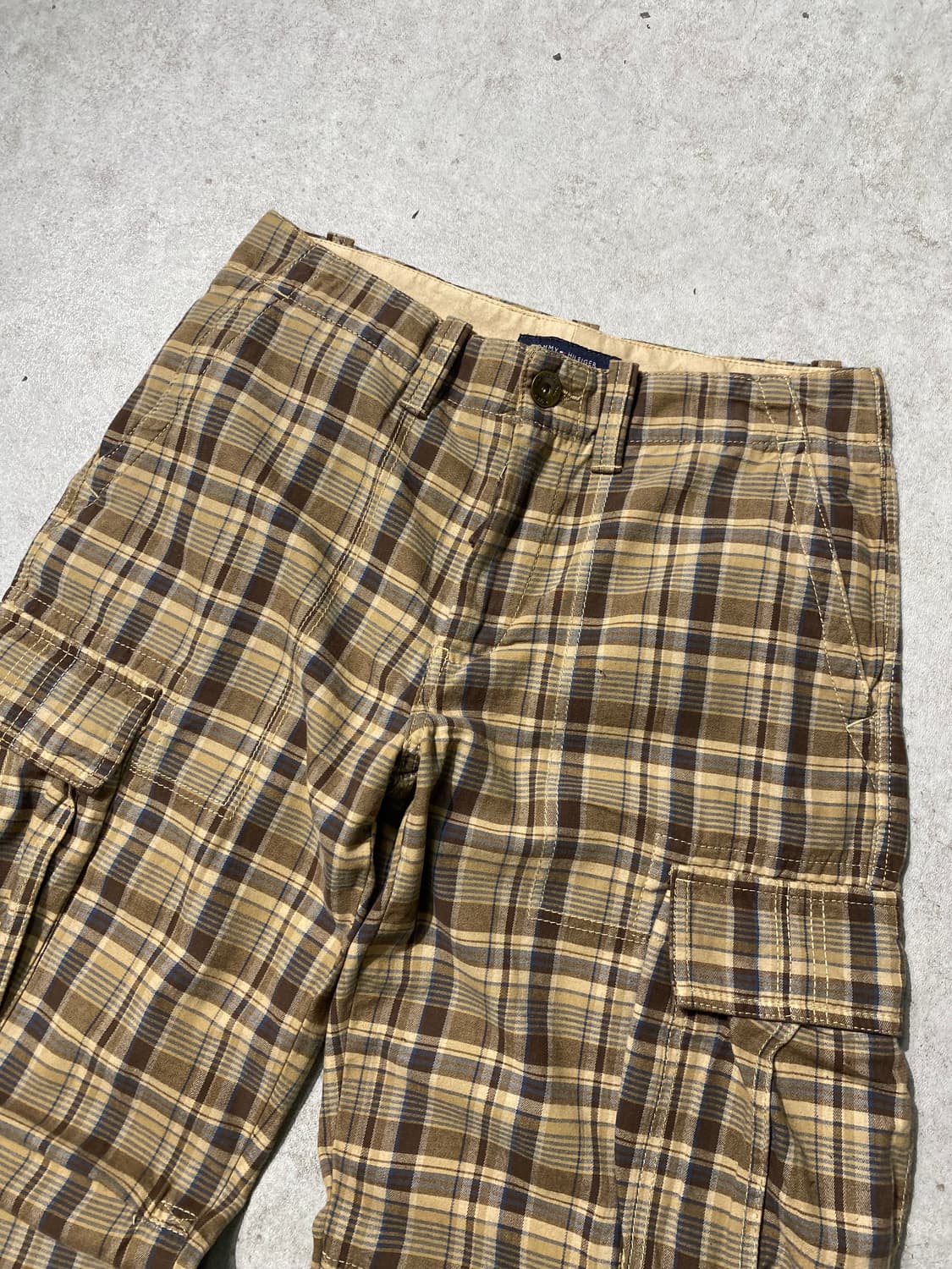 [31] Tommy Hilfiger 타미힐피거 체크 카고 와이드팬츠 상품이미지3