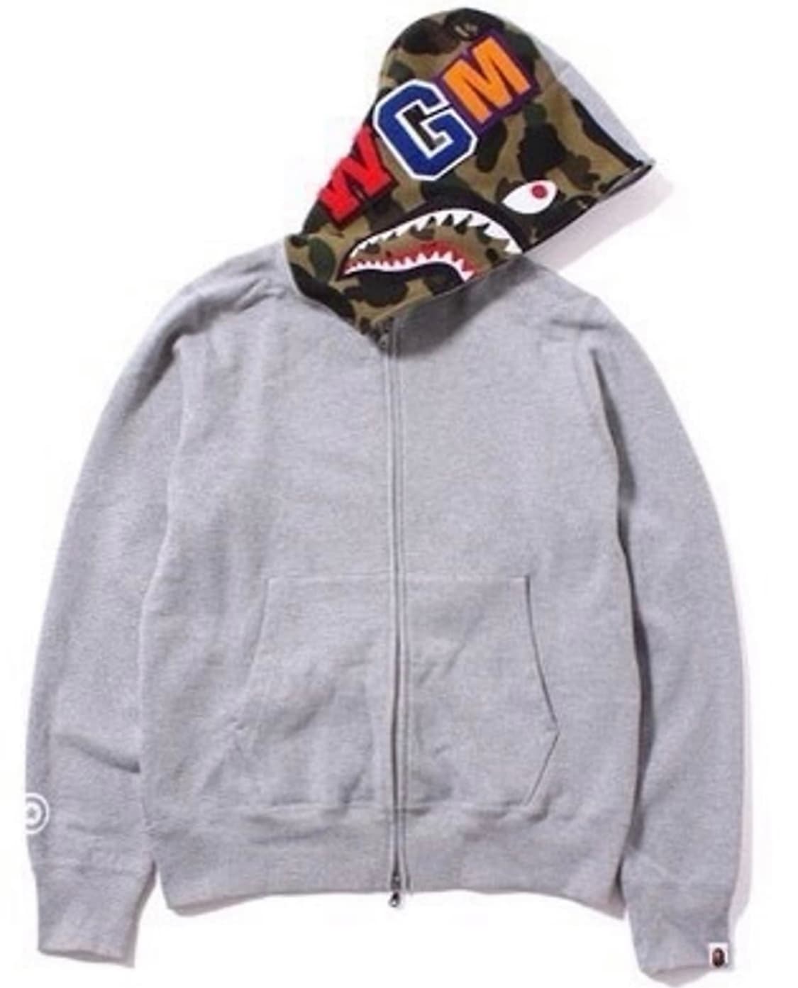 베이프 반카모 샤크 후드집업 M 급처 상품이미지1