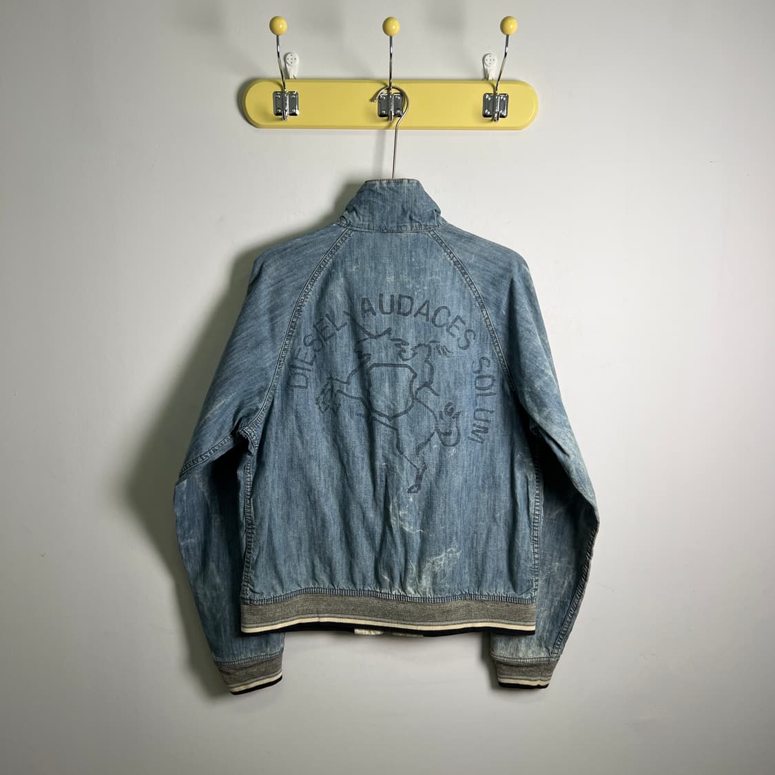 00's 디젤 워싱 데님 블루종 자켓 L 상품이미지2