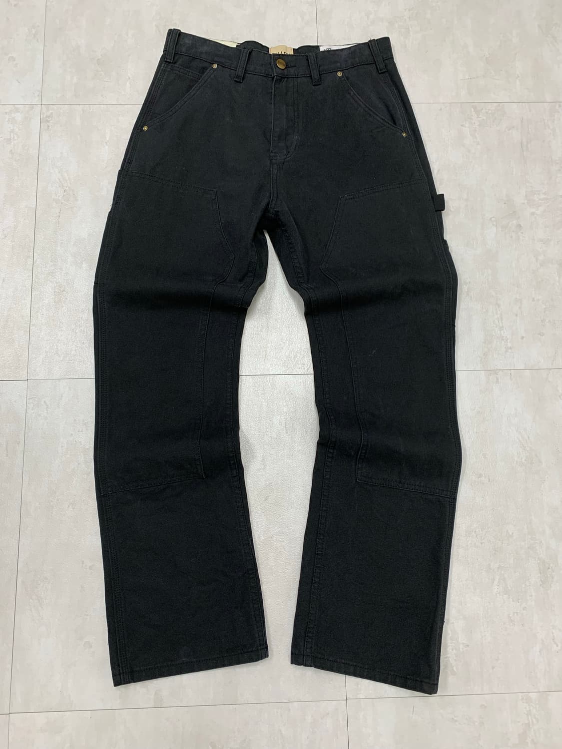 Gallery dept 블랙 더블니 데님 팬츠 #163 상품이미지1