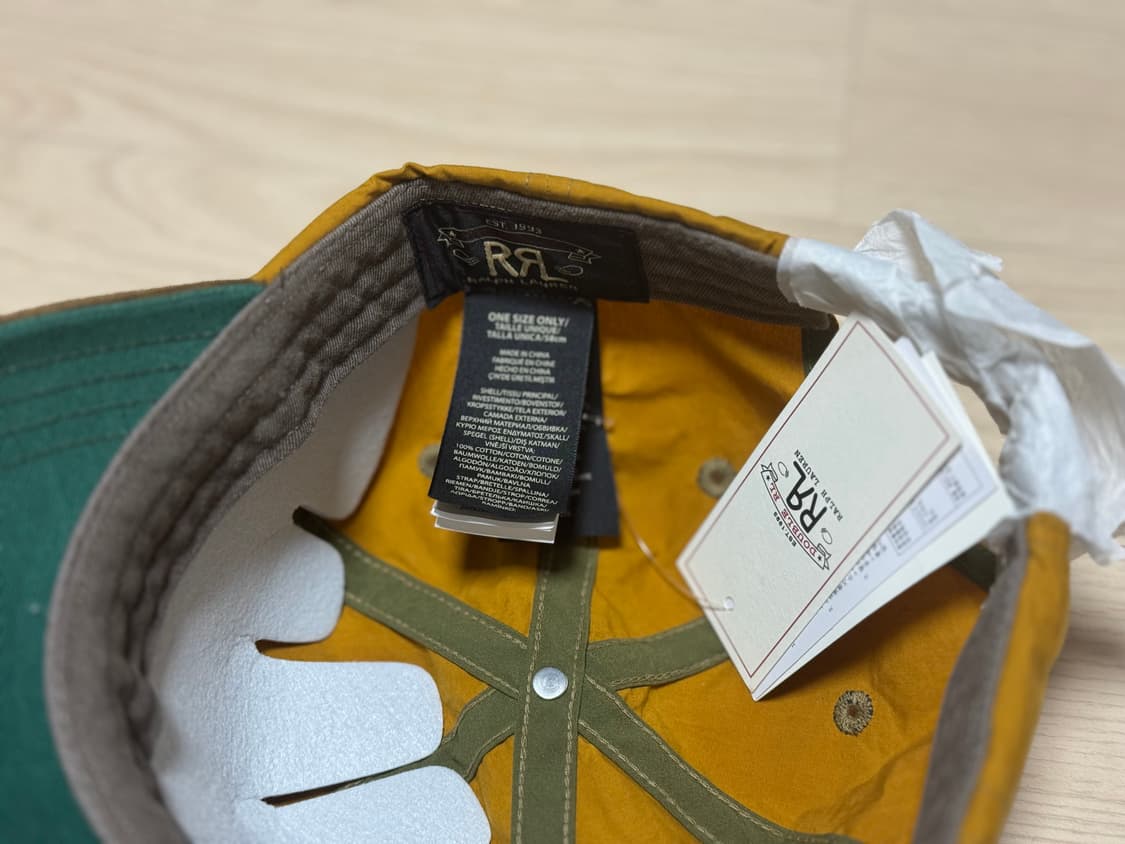 RRL 코듀로이빌 오일클로스 볼캡 상품이미지3