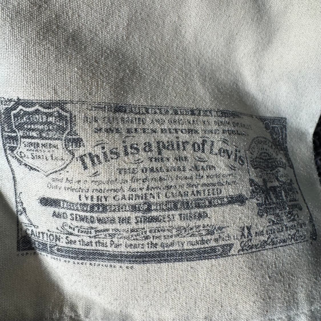 리바이스 501 셀비지 데님팬츠 ( 32/OLD-8178 ) 상품이미지5