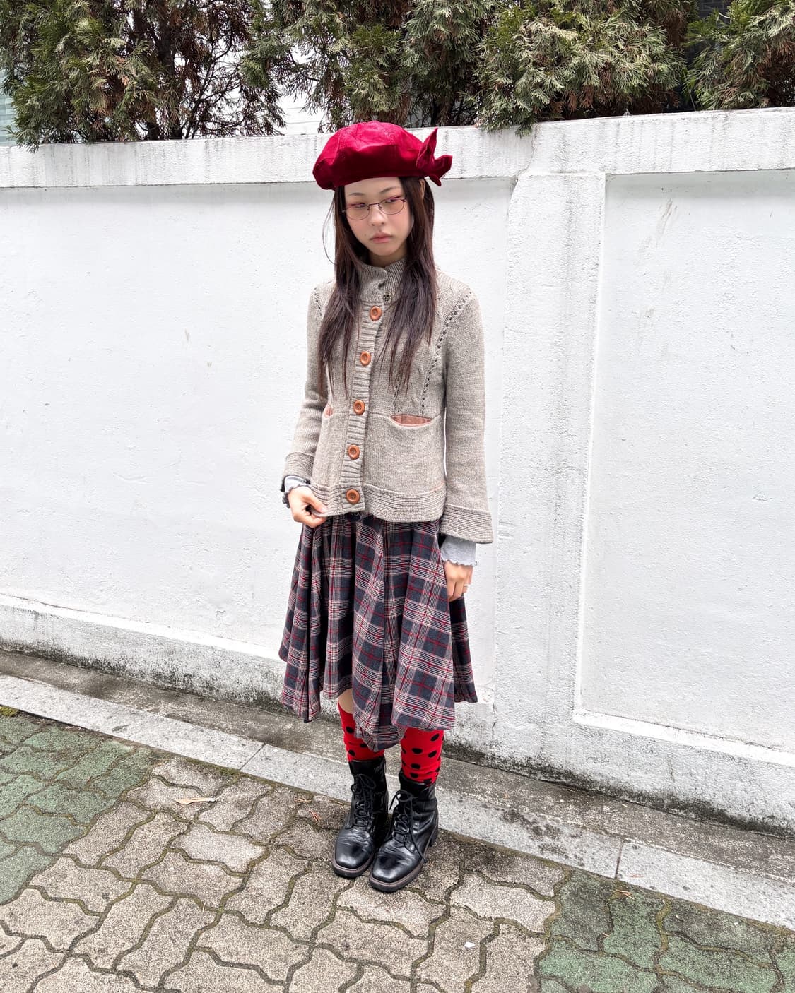 빈티지 울&알파카 버튼 가디건 상품이미지2