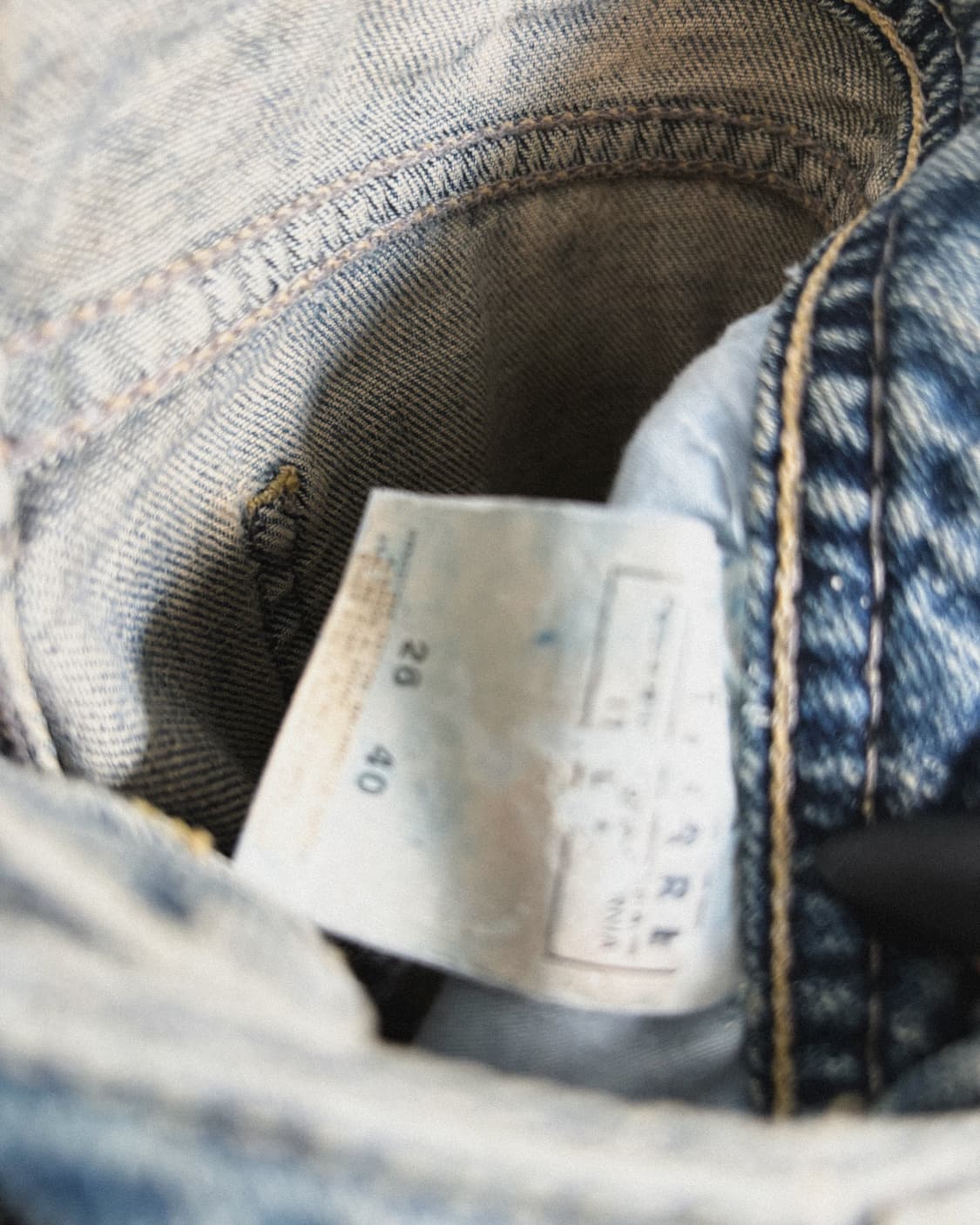 00s 저스트카발리 불렛홀 오일워싱 데님 상품이미지9