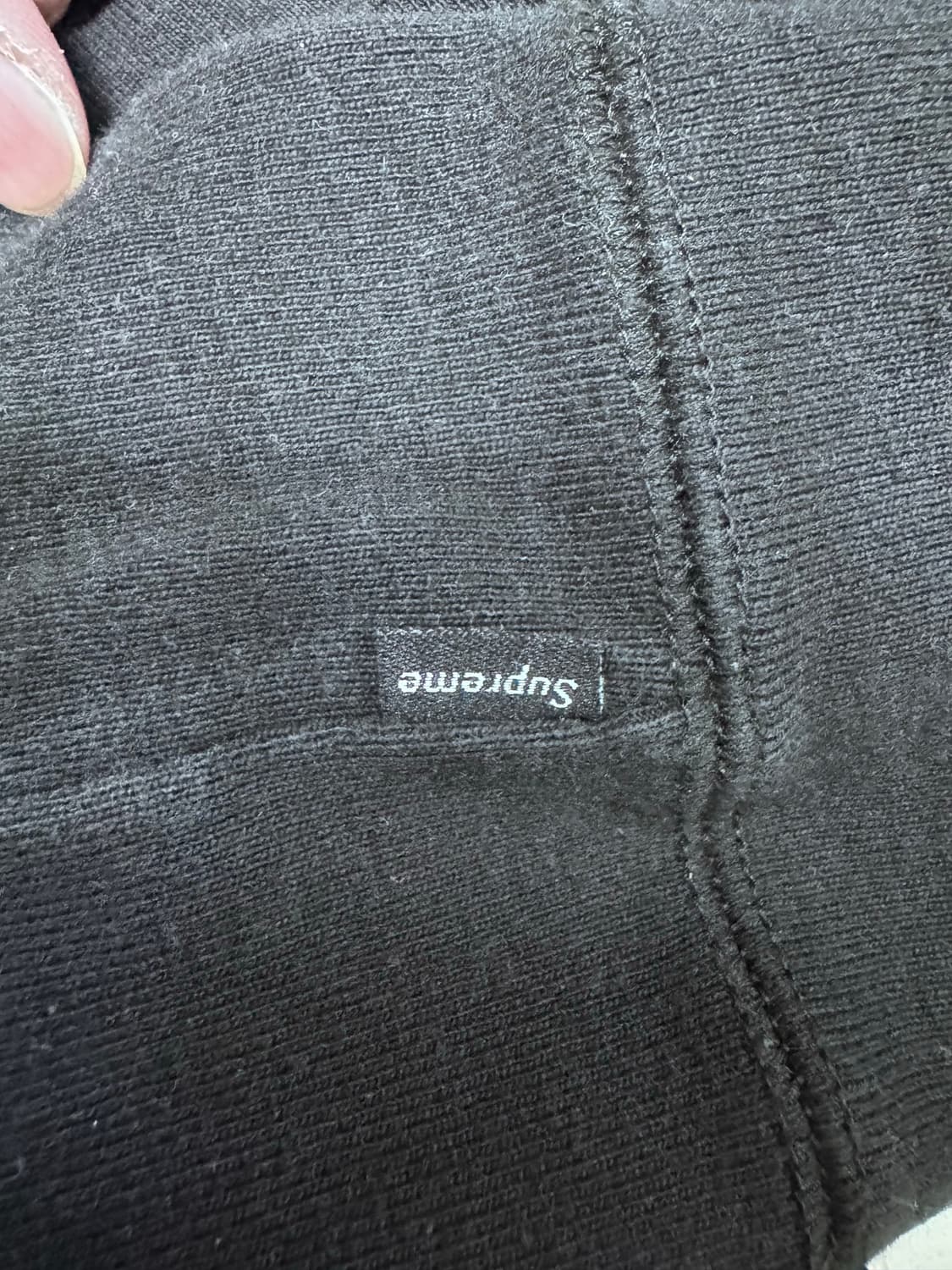 (중고/XL) 슈프림 19fw 반다나 후드 블랙 상품이미지3