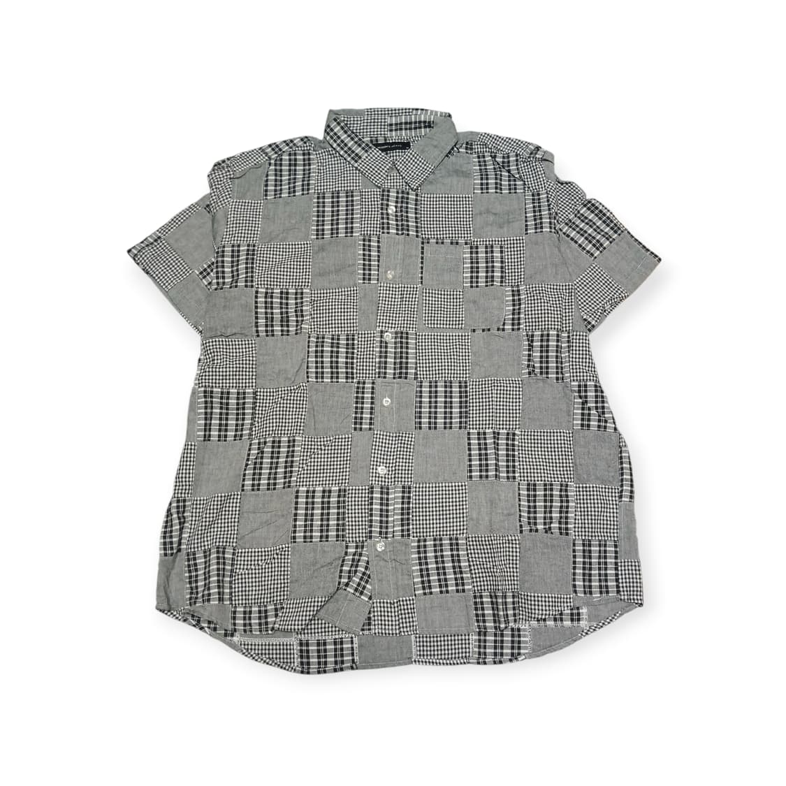 Person's jeans 패치워크 코튼 반팔셔츠 상품이미지1