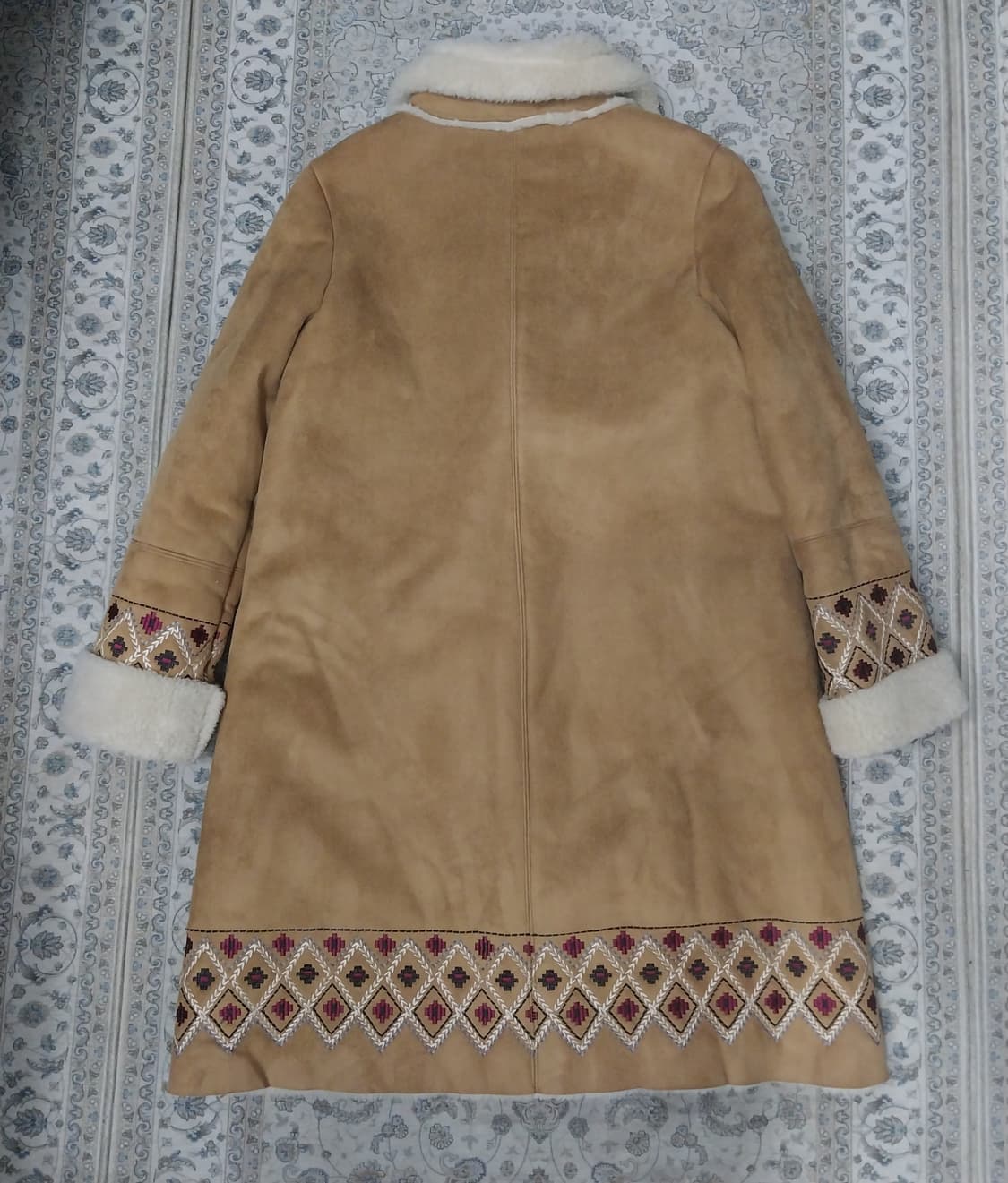 파티수 스웨이드 무스탕 롱 코트 (55반-66반) 상품이미지3