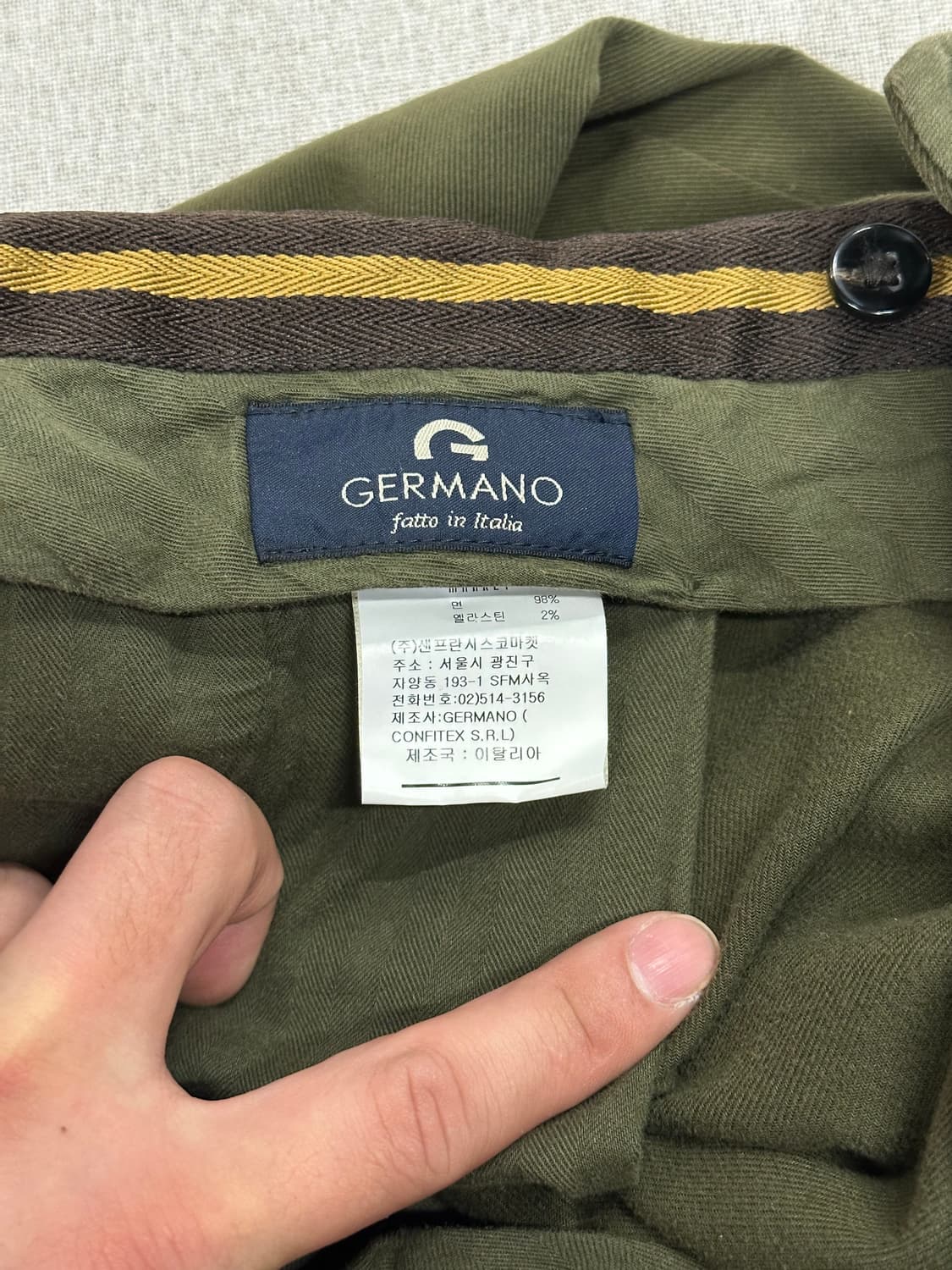 GERMANO 슬랙스 바지 상품이미지5