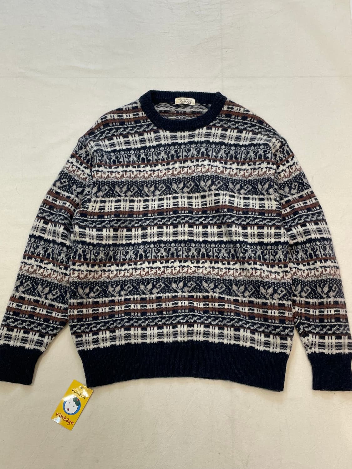 일본빈티지 페어아일 그래놀라 울니트 상품이미지3