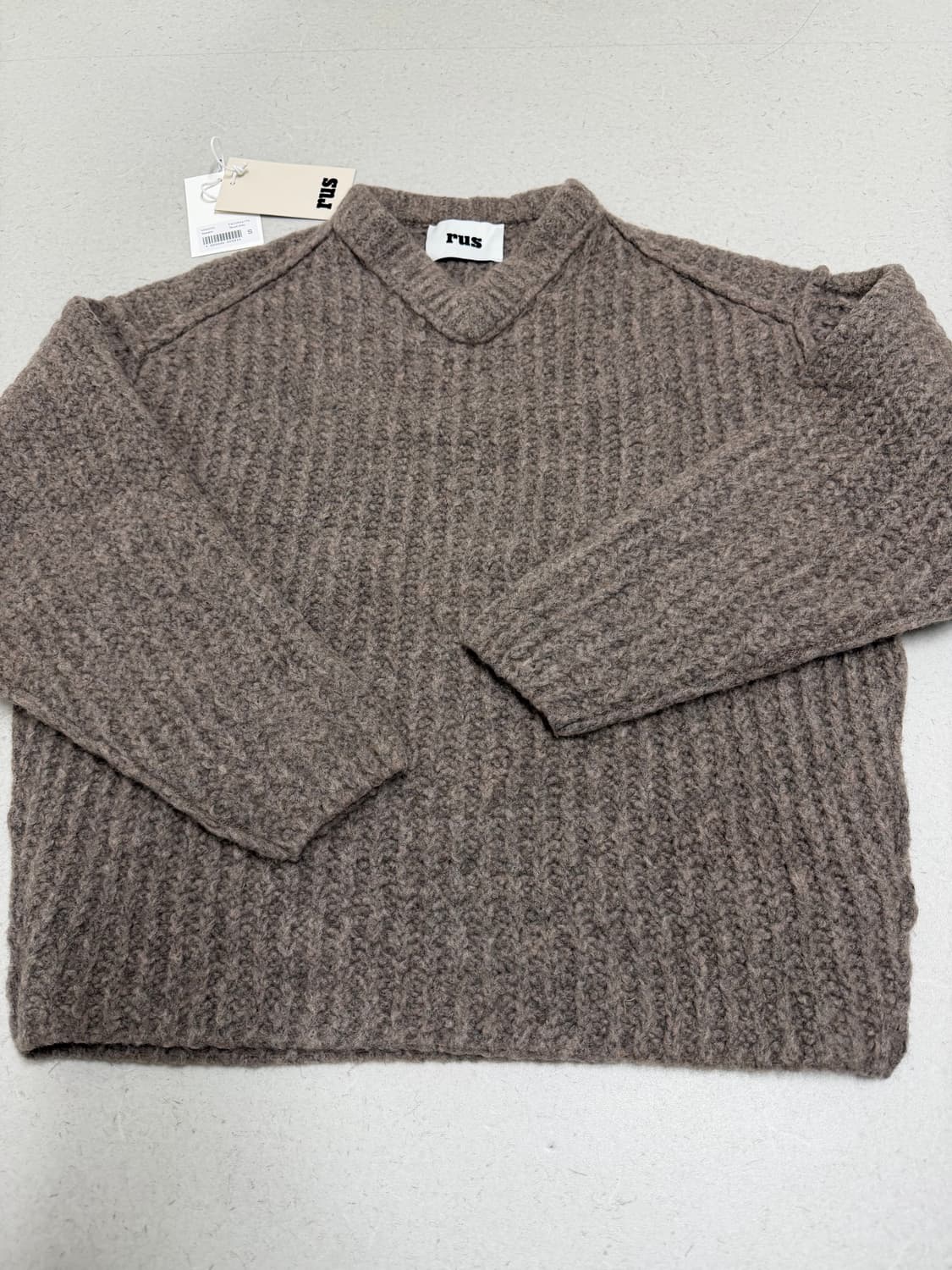 rus Nemoto sweater taupe grey 상품이미지9
