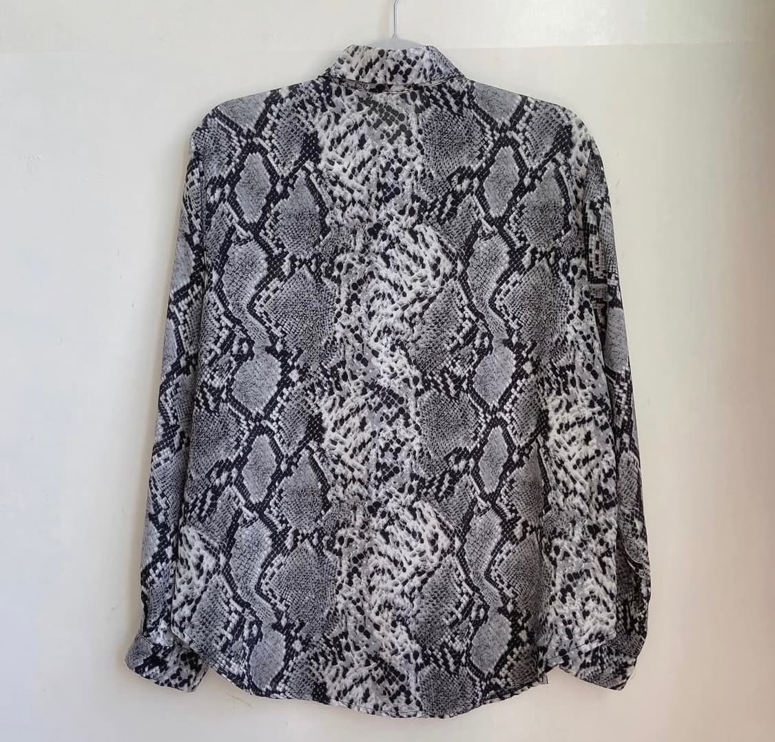 파이톤 뱀피 셔츠 상품이미지5