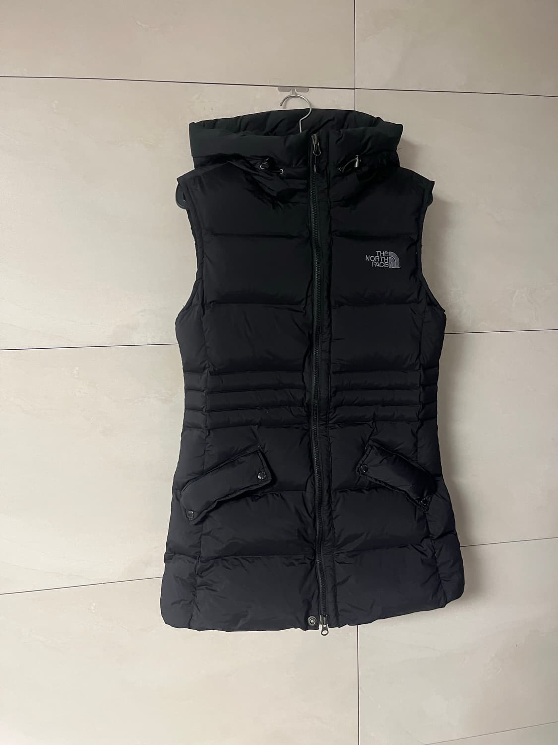 노스페이스 롱패딩 조끼 블랙 (L) 상품이미지2