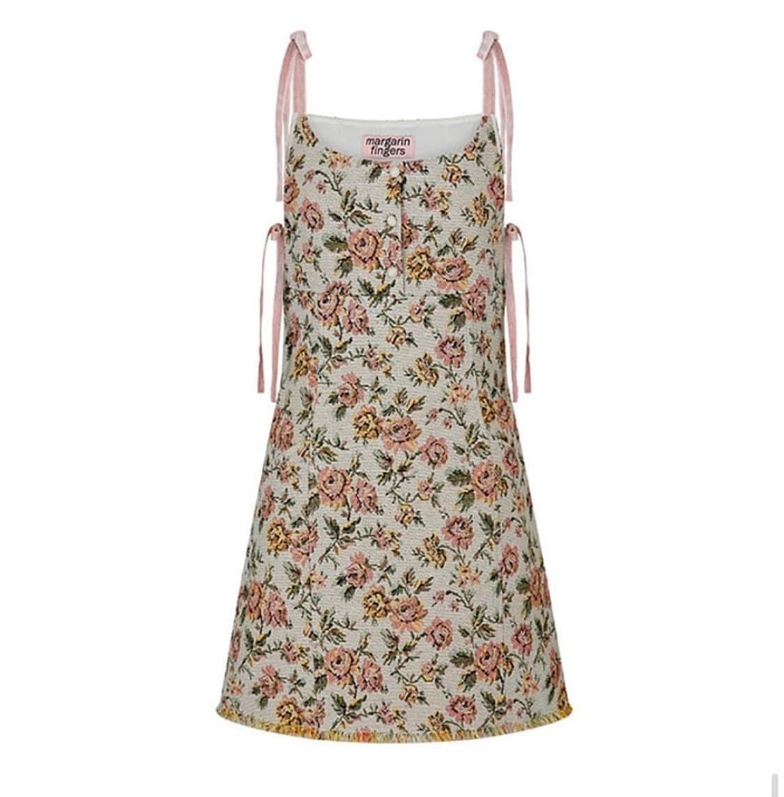 마가린핑거스 플라워 자카드 원피스 상품이미지1