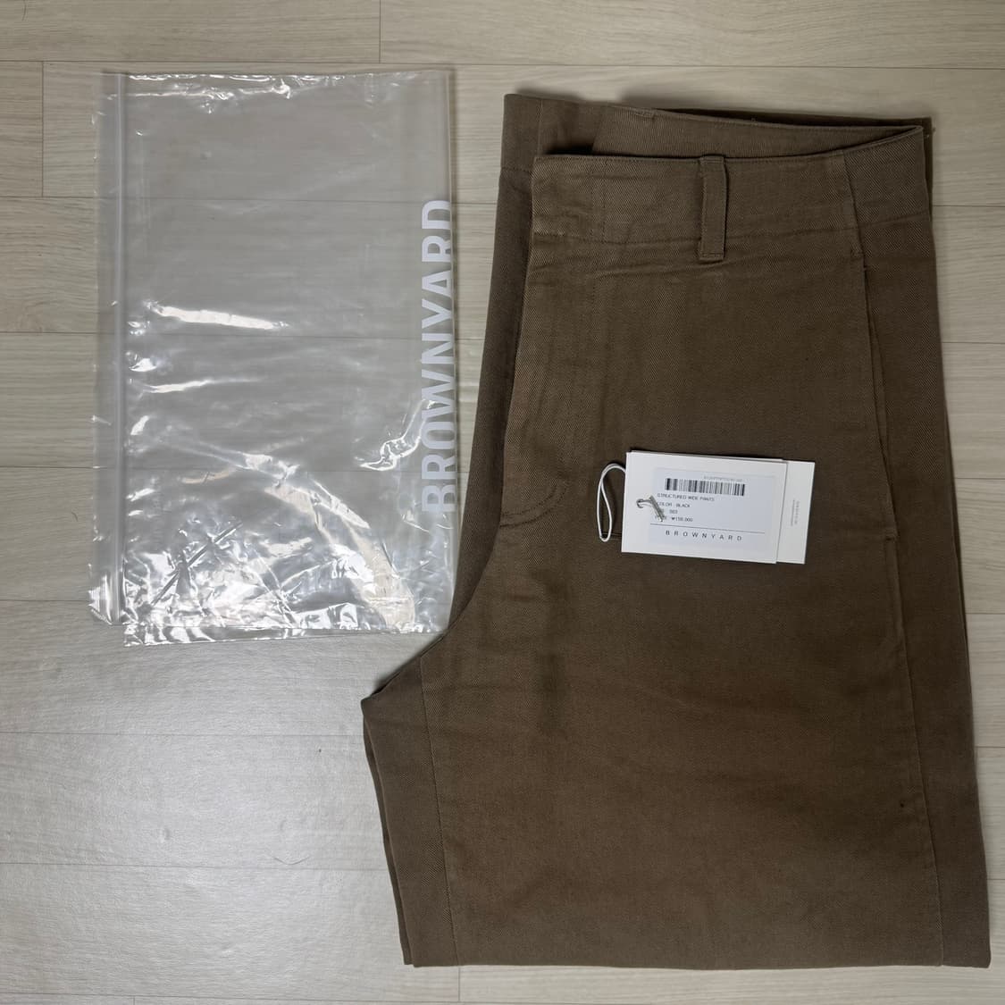 브라운야드 필드 치노 팬츠 브라운 3사이즈 상품이미지3