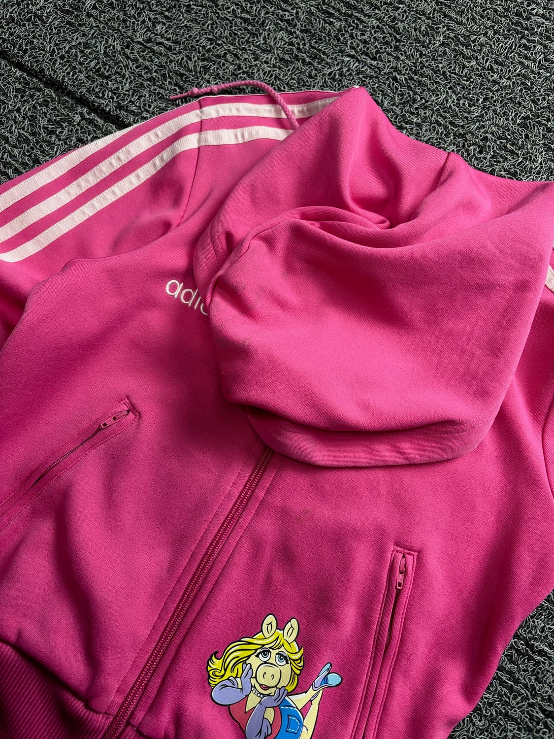 아디다스 우먼스 아디컬러 미스 피기 후드 트랙탑 저지 2347 상품이미지4