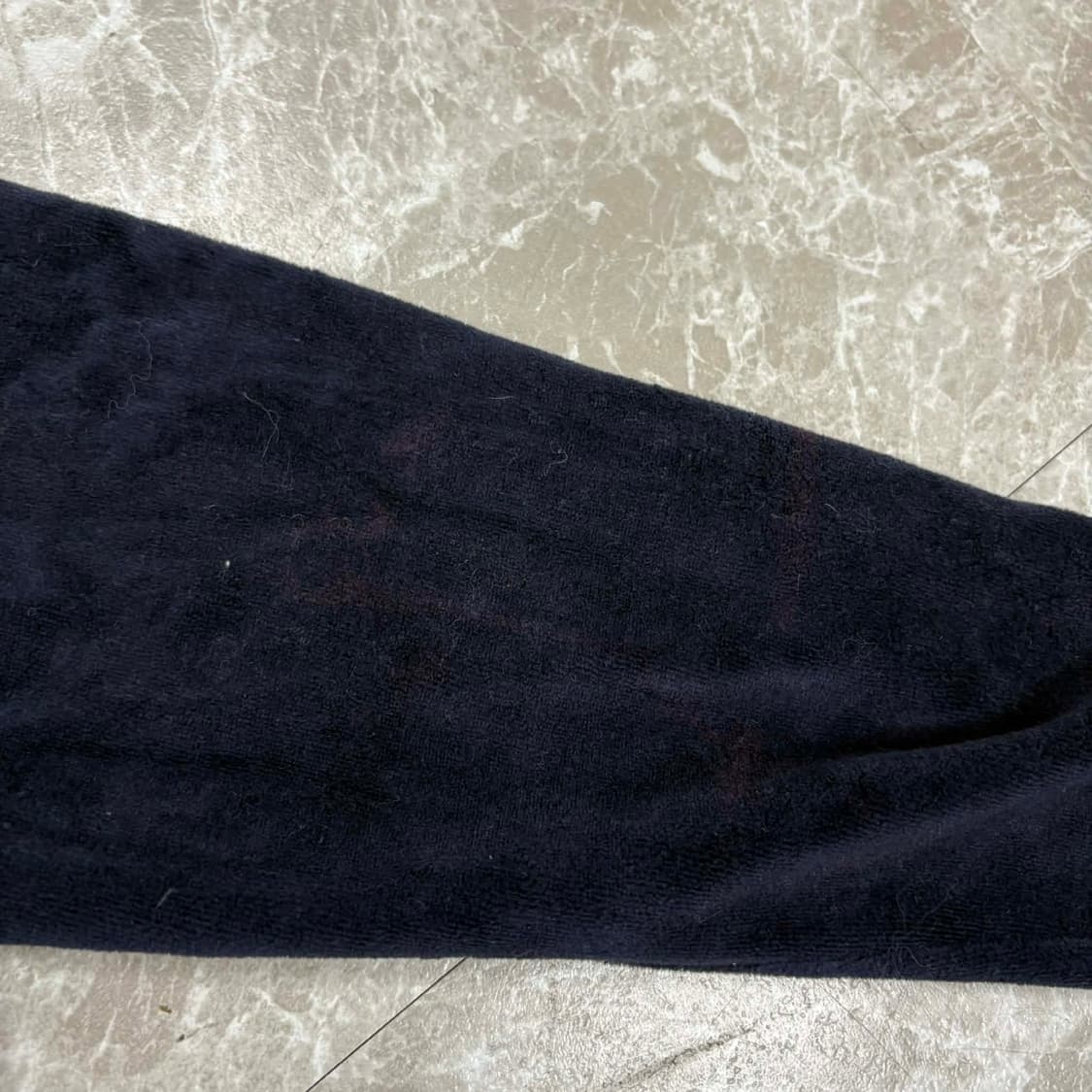 y2k 네이비 벨루어 벨벳 포켓 후드집업 희귀져지(90) 상품이미지10