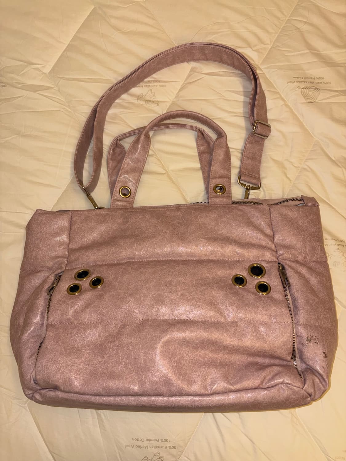MY EYELET TRAVEL BAG pink 상품이미지3