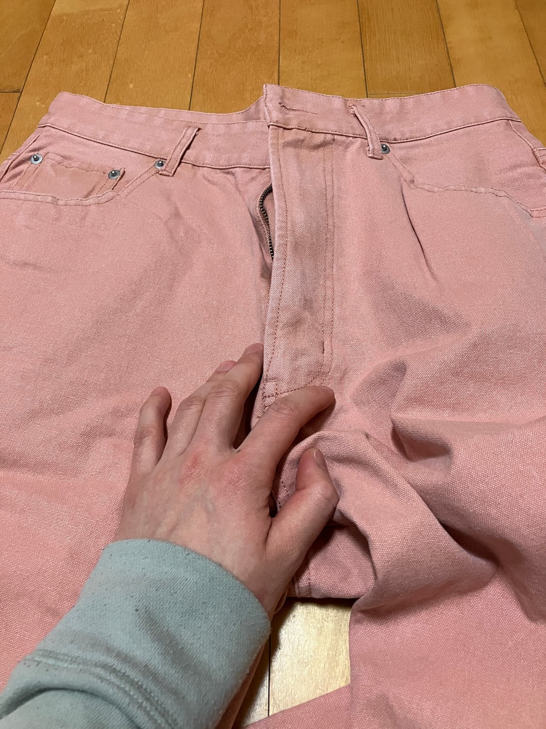 파르티멘토 스톤 워싱 치노 팬츠 _ FADED PINK (M) 상품이미지5