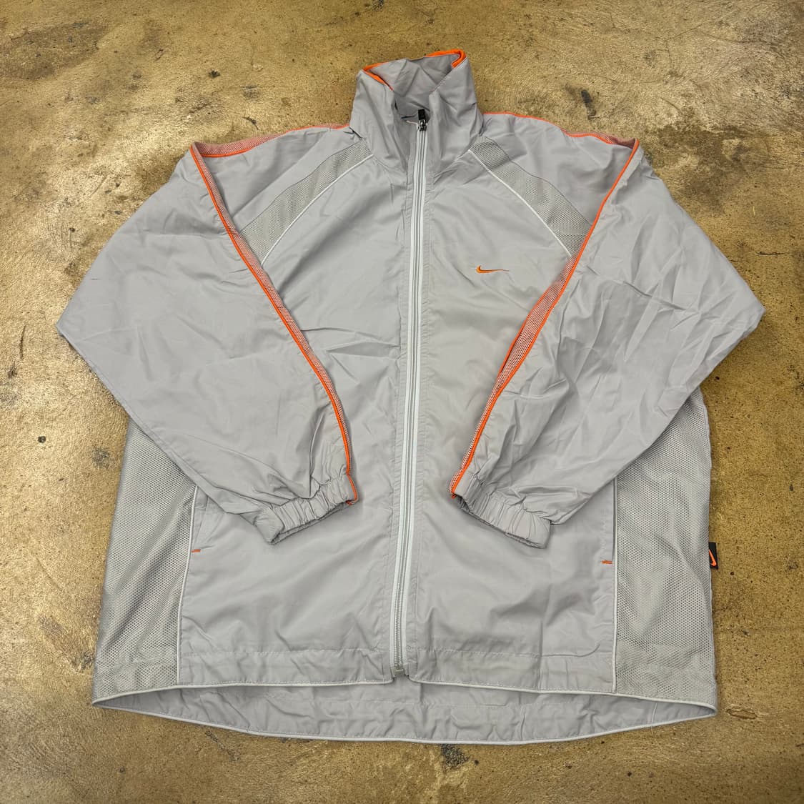 [정품/L] 나이키 바람막이 회색 주황색 b15 상품이미지2