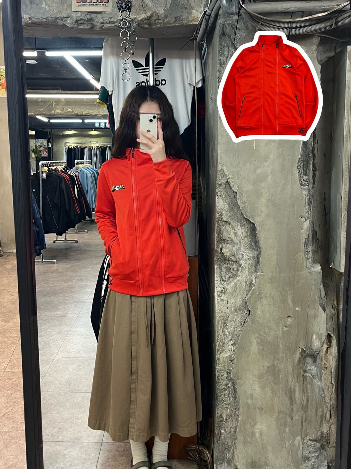 본더치 더블집업 져지 레드 100 #csz2473 상품이미지1