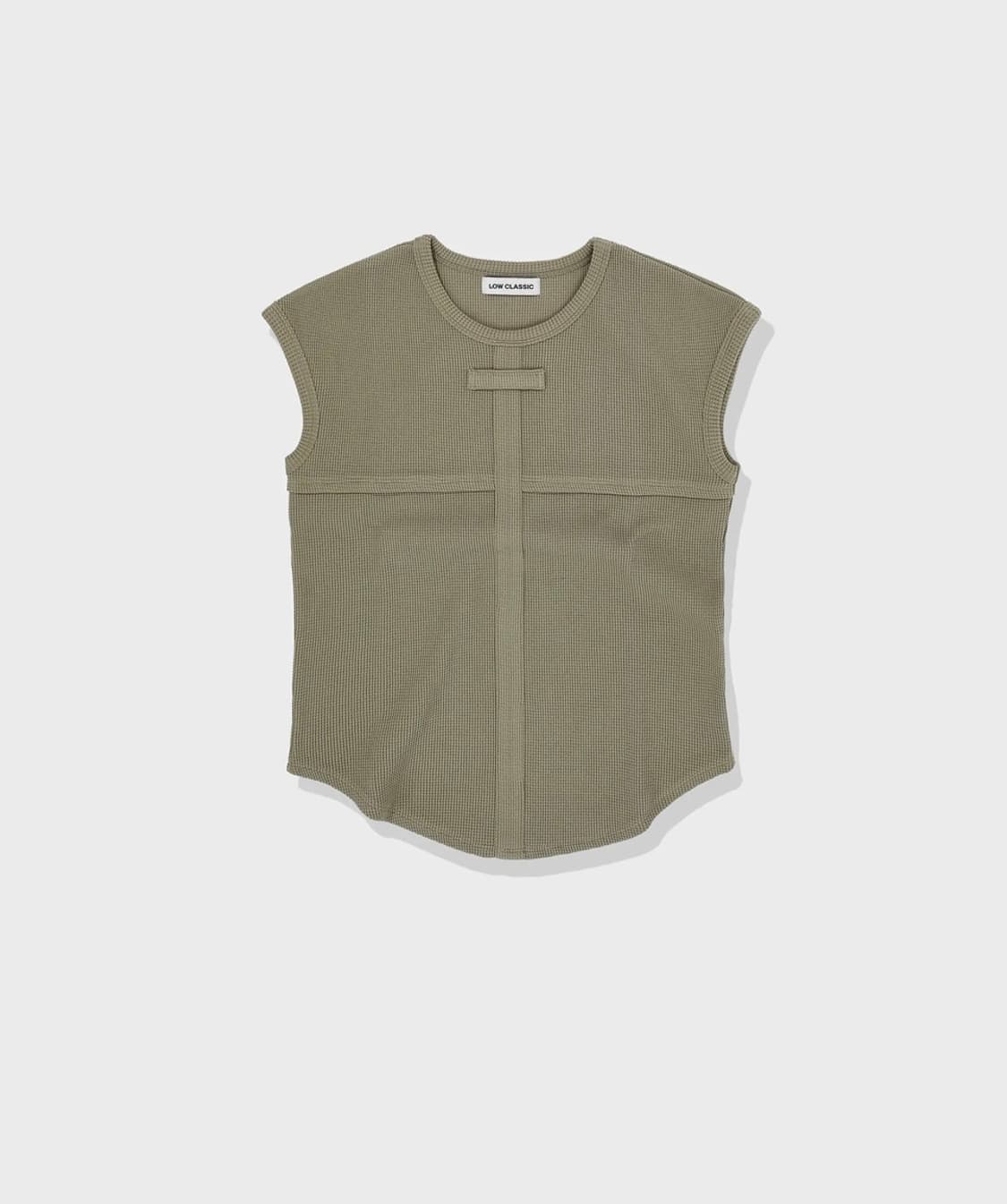  FRONT PATCH T-SHIRT - KHAKI 상품이미지4