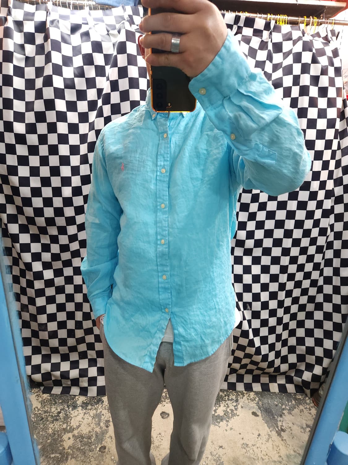  폴로 랄프로렌 블루 린넨 셔츠

 상품이미지7