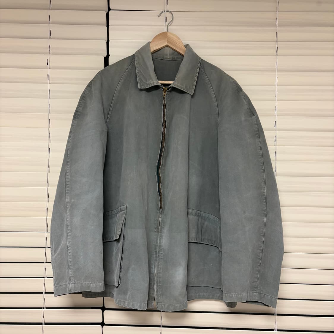 50s 유로 빈티지 선 페이드 프렌치 워크 자켓 헌팅 자켓 아카이브 L 상품이미지3