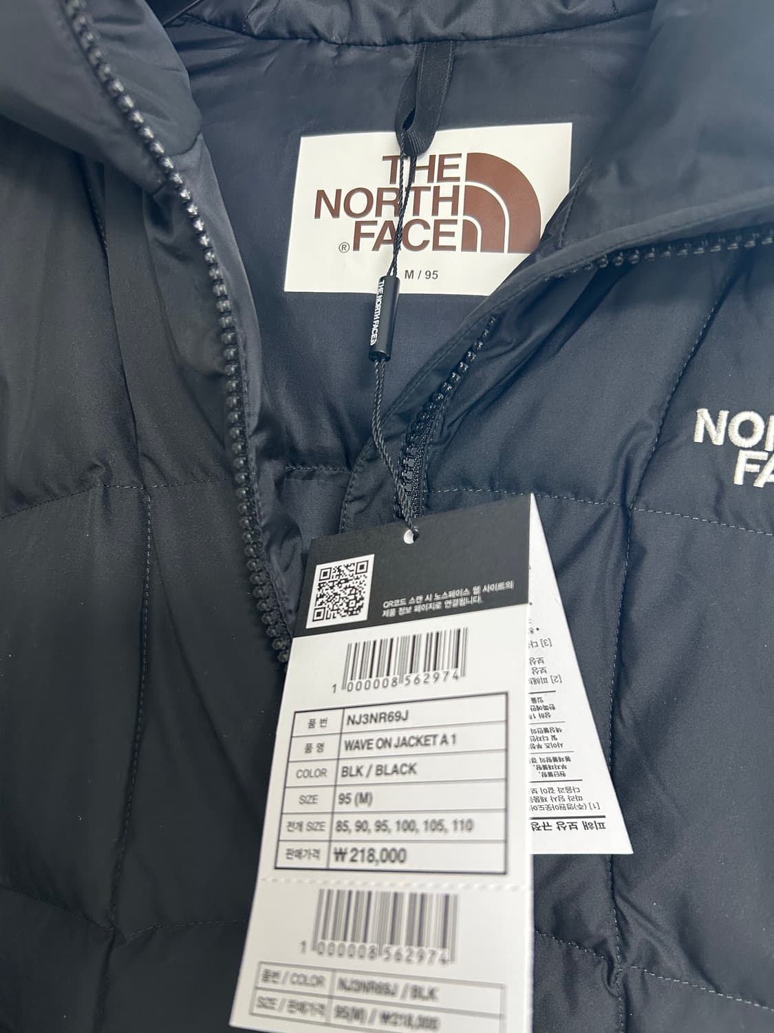 노스페이스 경량패딩 (블랙/M) 상품이미지2