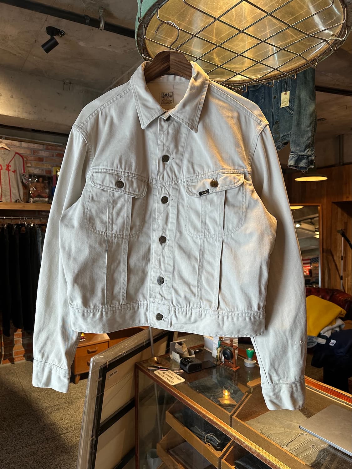 60s USA LEE 100-J 빈티지 리 화이트 웨스터너 자켓 상품이미지2