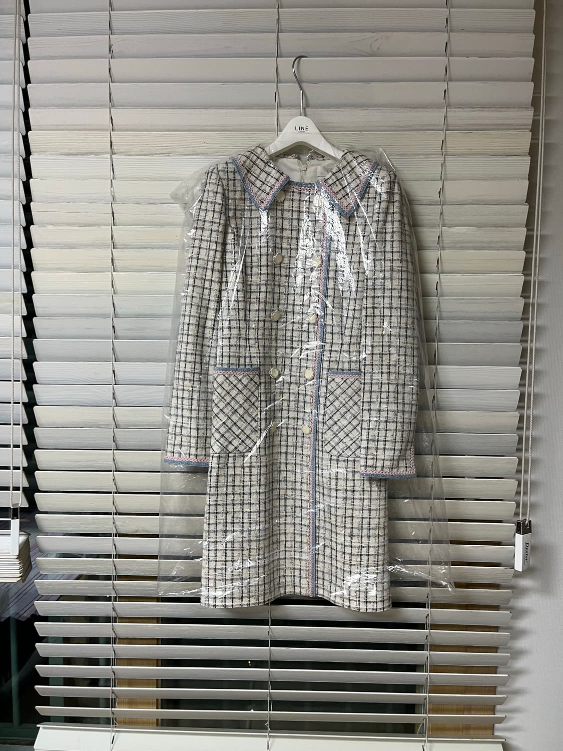 라인 트위드 원피스 상품이미지5