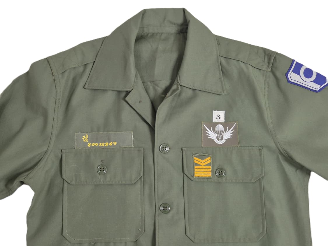 육군 구형 101보병여단 중사 민무늬 전투복 상의 자켓 (L) 상품이미지6