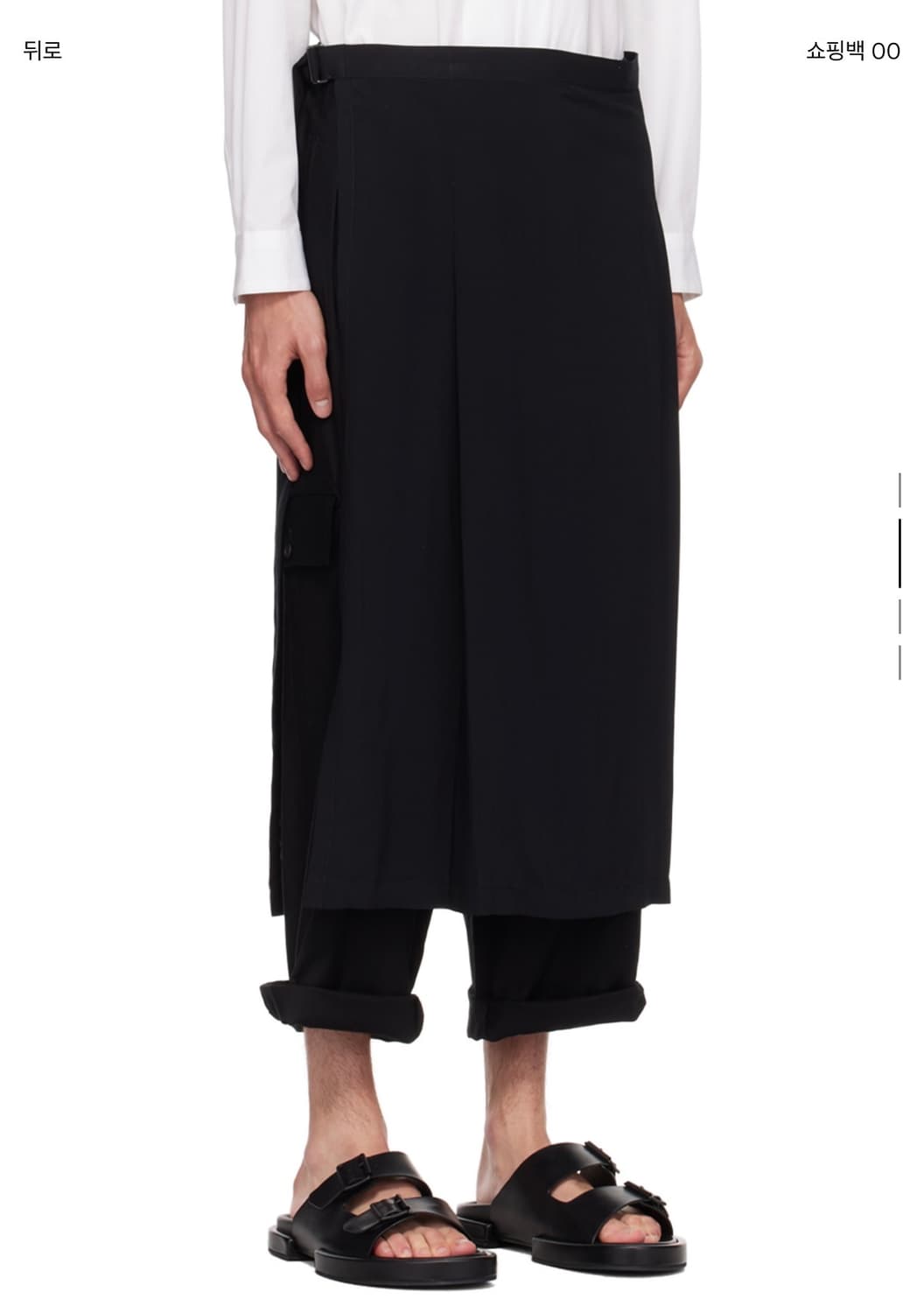 Yohji Yamamoto pour homme wrap skirt 상품이미지1