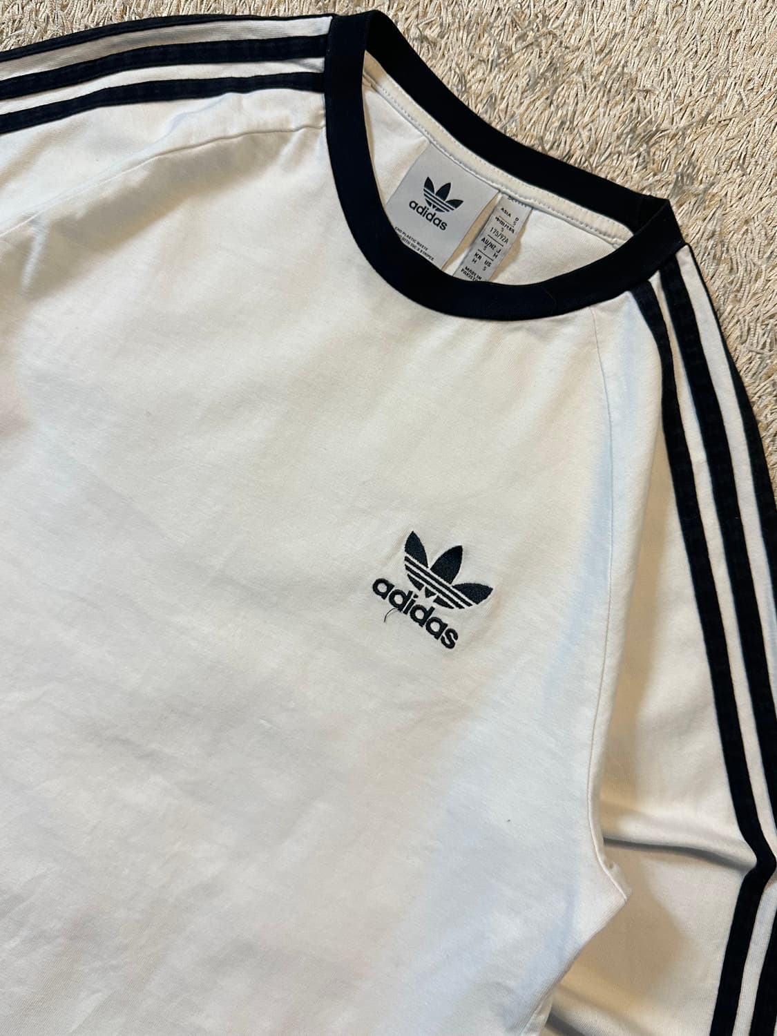 아디다스 ADIDAS 파이어버드 스포티 사이드라인 롱슬리브 화이트 상품이미지2