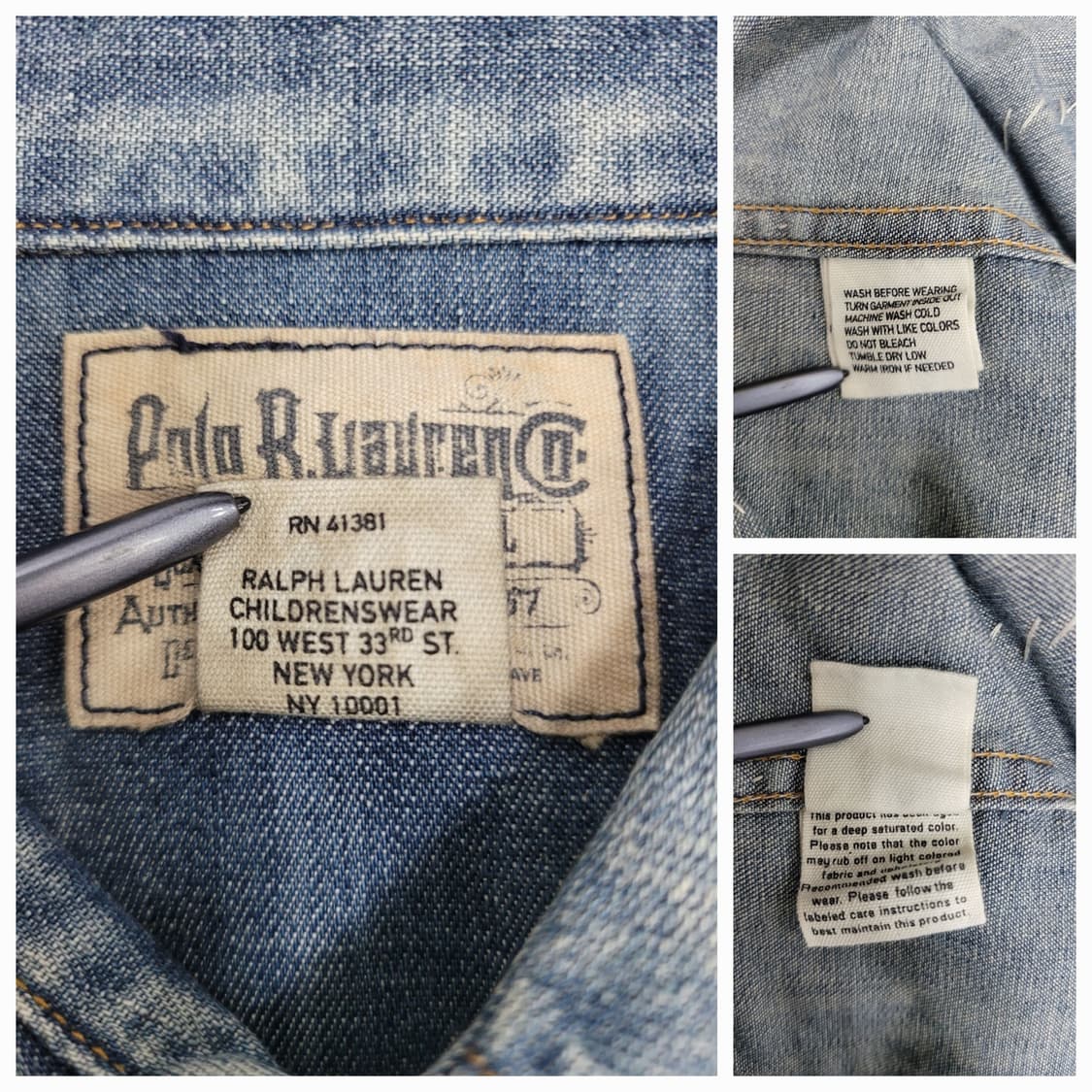 POLO 폴로 랄프로렌 패치웍크 데님 셔츠 / 여 XL (남 95)

 상품이미지9