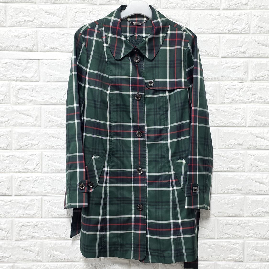 택포// M 닥스 여성 체크 코트 상품이미지1