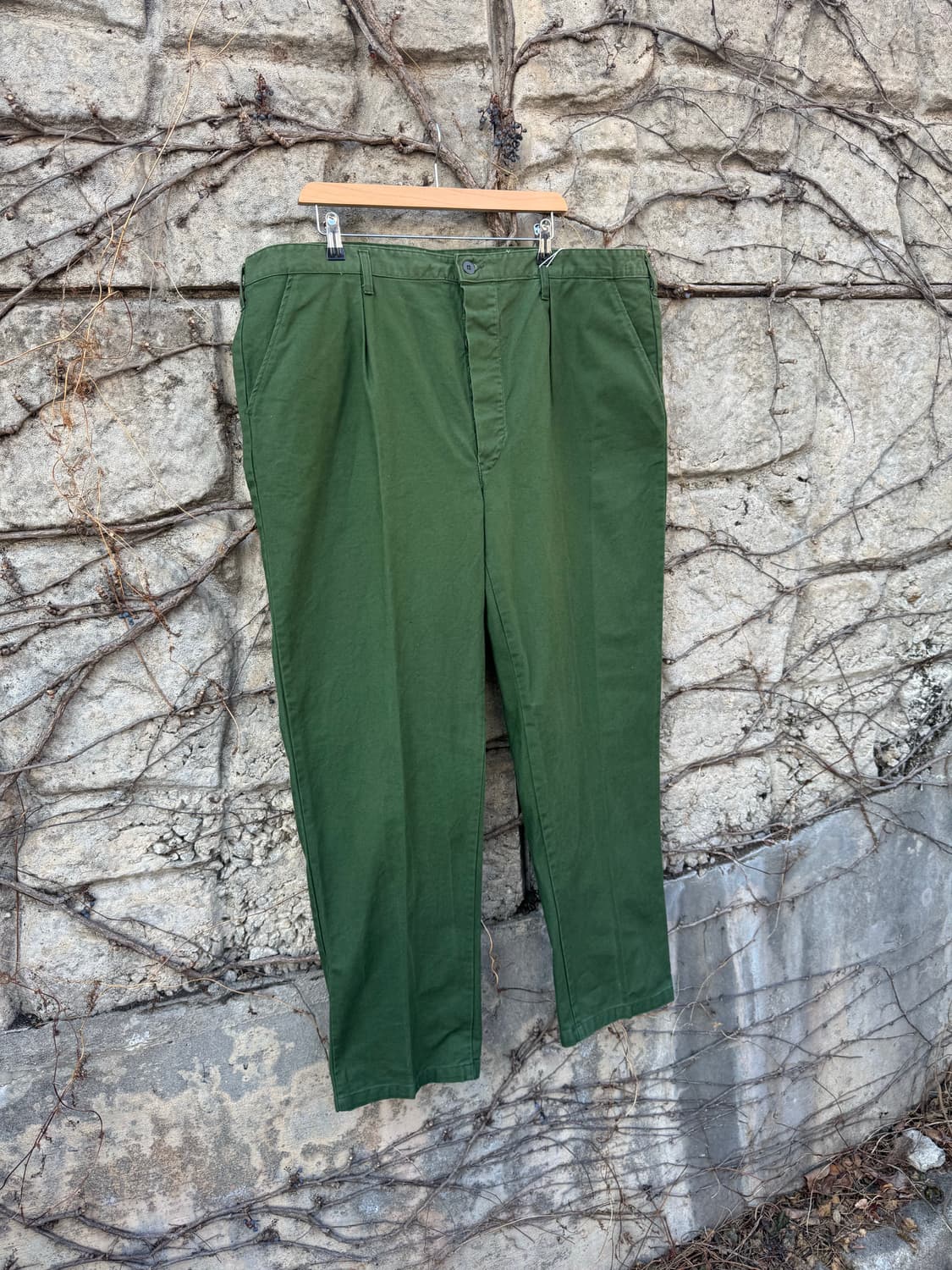 60~70s 스웨덴군 오리지널 퍼티그 팬츠 미군 빅사이즈 상품이미지3