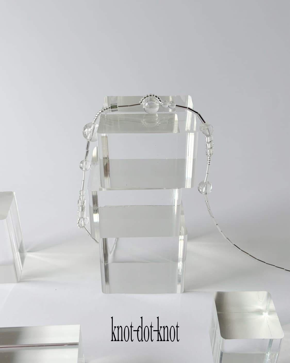 [knot•dot•knot] fractal necklace (clear) 상품이미지3
