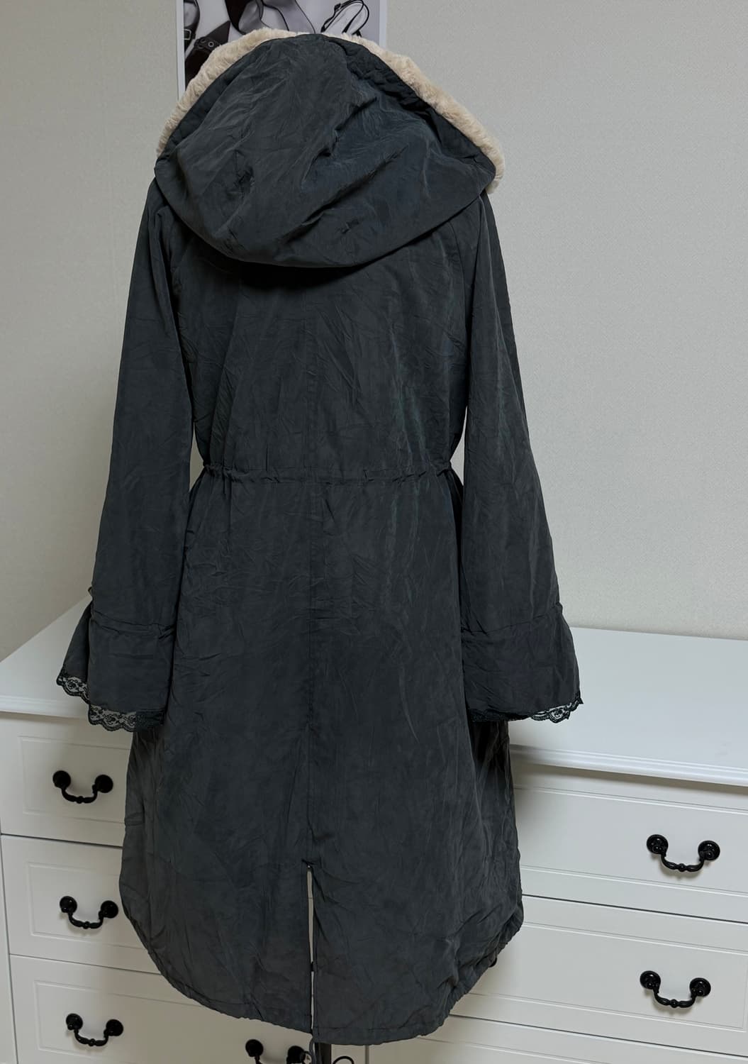 엑시즈팜 레이스 야상 상품이미지5