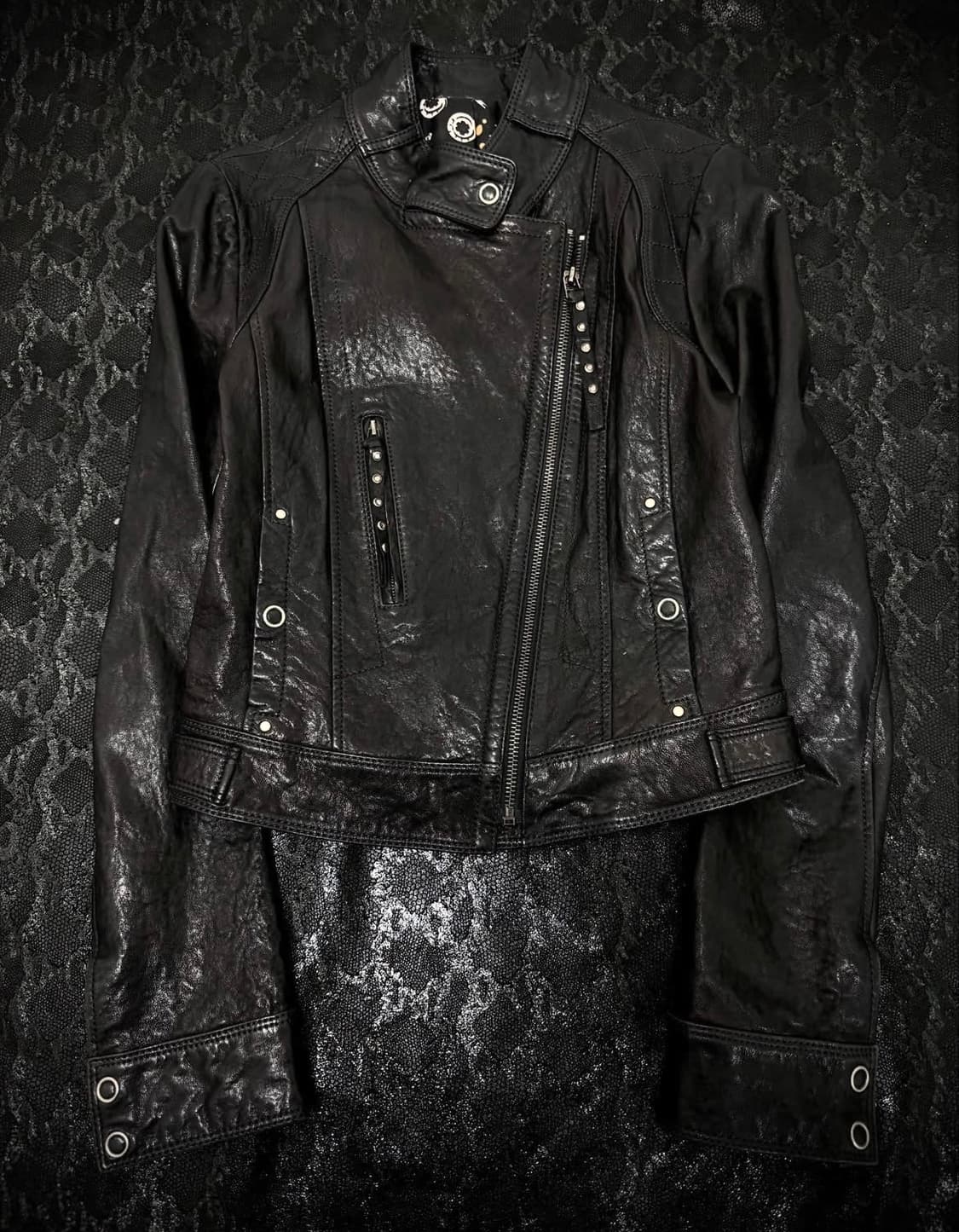 "Vintage" Chic Mood Side Zipper Leather 상품이미지2