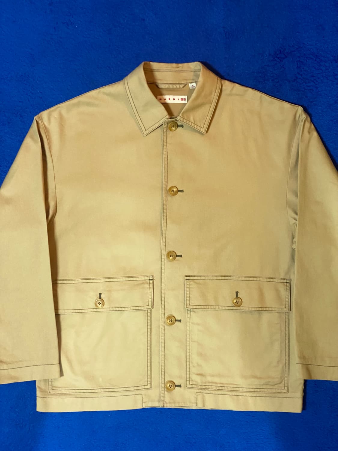 MARNI x UNIQLO 마르니 유니클로 콜라보 워크 자켓 베이지 M 상품이미지1