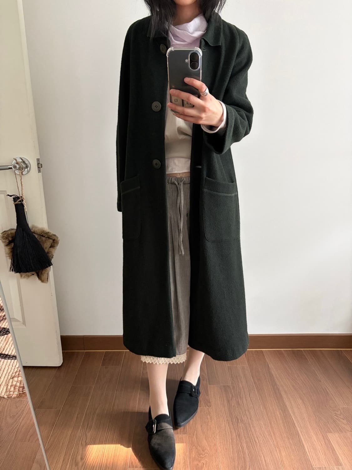 wool blended long coat 상품이미지2